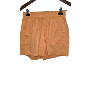 Old Navy Womens Orange Elastic Waist Cotton Shorts S